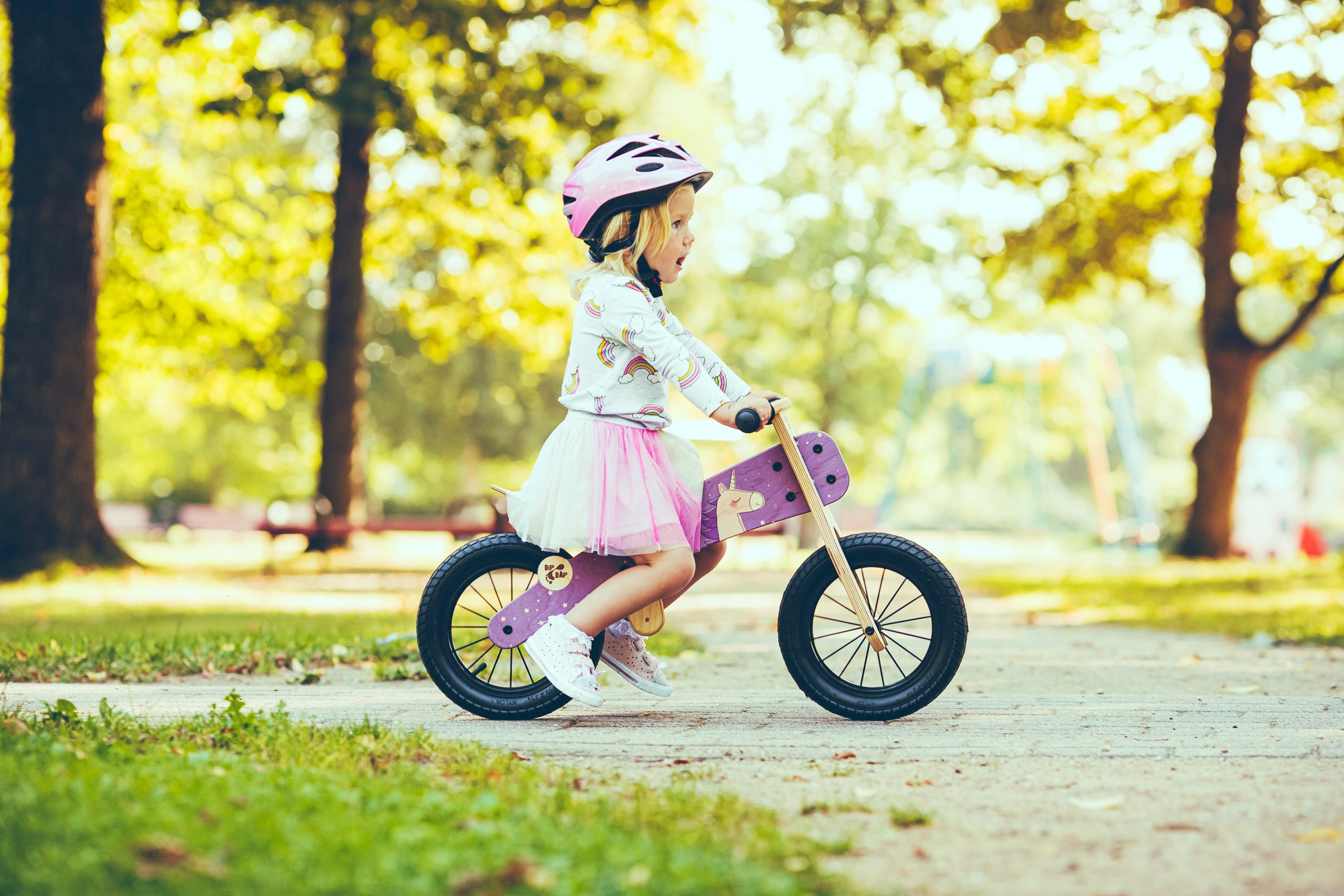 Kid on a DIP DAP bike