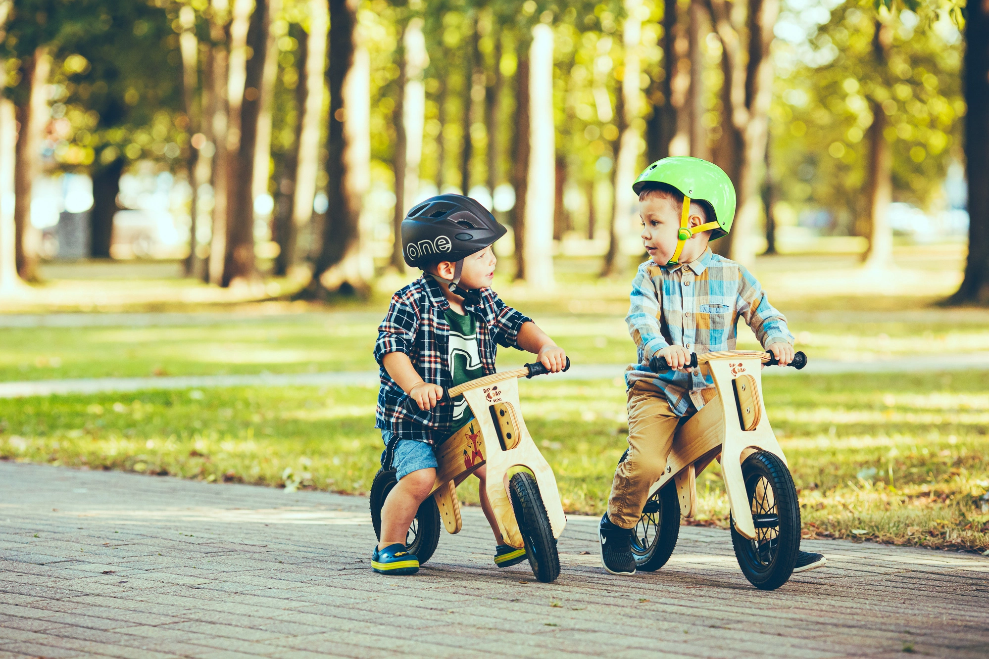 Kids on DIP DAP bikes